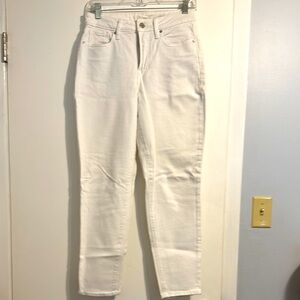 Old Navy Women's White Straight Leg Jeans